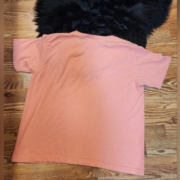 Vintage Columbia 100% Cotton Yellow Flower in Square Graphic T-shirt Size L - Picture 2 of 4